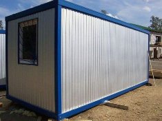 Бытовка однокомнатная, оцинкованная с окном