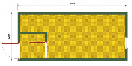 Бытовка БФ-1 с тамбуром Бытовка БФ-1 с тамбуром
