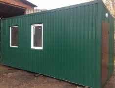 Бытовка БФ-3 отделка ПВХ-панелями