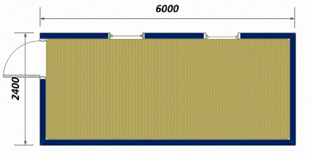 Бытовка БФ-3 отделка ПВХ-панелями Бытовка БФ-3 отделка ПВХ-панелями