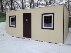 Бытовка светлая распашная, отделка панели ПВХ