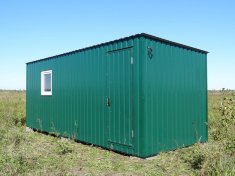 Бытовка металлическая с пластиковым окном для ИТР