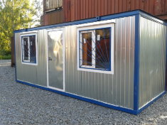 Бытовка БФ-5 распашонка с решетками на окнах