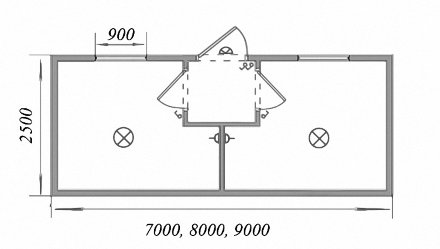 Бытовка БП-3 отделка вагонкой