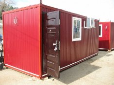 Бытовка БП-6 с кондиционером, тамбур, стены ДВП