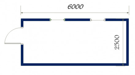 Бытовка БС-5 утепленная однокомнатная Бытовка БС-5 утепленная однокомнатная