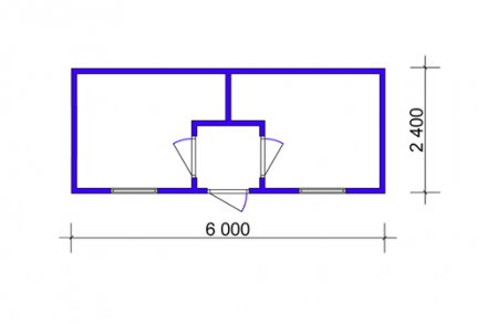 Бытовка БФ-2 внутренняя отделка вагонкой, прорабская