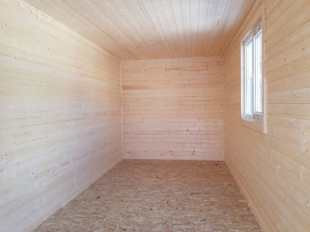 Бытовка БФ-2 внутренняя отделка вагонкой, прорабская