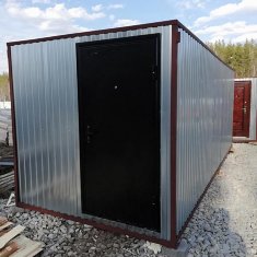 Бытовка одна комната, внутренняя обшивка вагонка