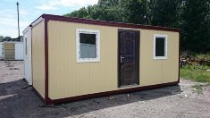 Бытовка светлая, распашная на 2 окна, ДВП