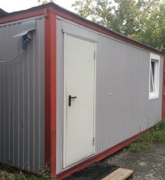 Бытовка с тамбуром, платиковым окном