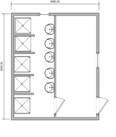 Бытовка сантехническая с душем - 01