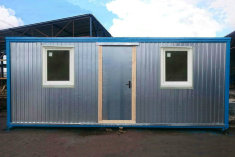 Бытовка БС-2 распашонка с пластиковыми окнами